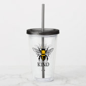 Bee Kind Acryl Drinkbeker (Voorkant)