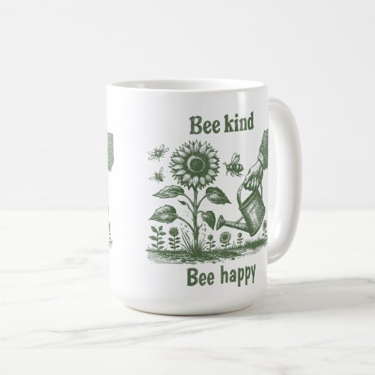 Bee Kind Bee Happy for Environmental educators Koffiemok (Voorkant rechts)