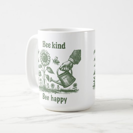 Bee Kind Bee Happy for Environmental educators Koffiemok (Voorkant links)