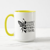 Bee Kind Bee Positief motiverende keramische 15oz Mok (Links)
