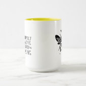Bee Kind Bee Positief motiverende keramische 15oz Mok (Midden)