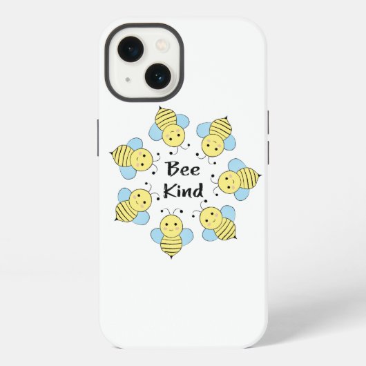 Bee Kind Bijen iPhone Hoesje (Achterkant)
