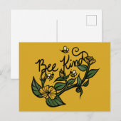 Bee Kind Briefkaart (Voorkant / Achterkant)