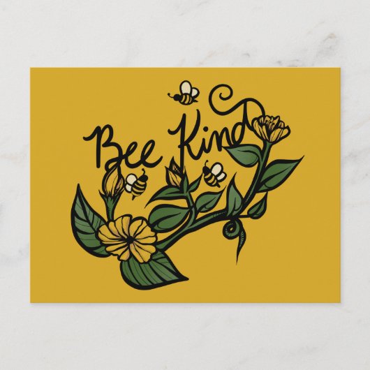 Bee Kind Briefkaart (Voorkant)