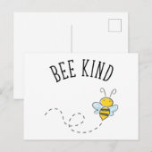 Bee Kind Briefkaart (Voorkant / Achterkant)