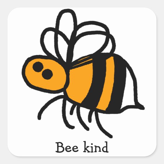 Bee Kind Bumble Bee Stickers 20 per vel (Voorkant)