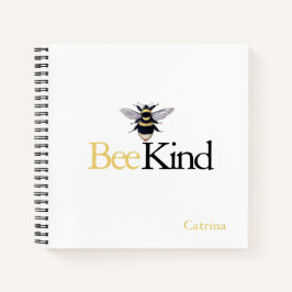 Bee Kind Bumblebee Geel Zwart Journaal Notitieboek