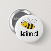 Bee Kind Button Badge (Voorkant /achterkant)