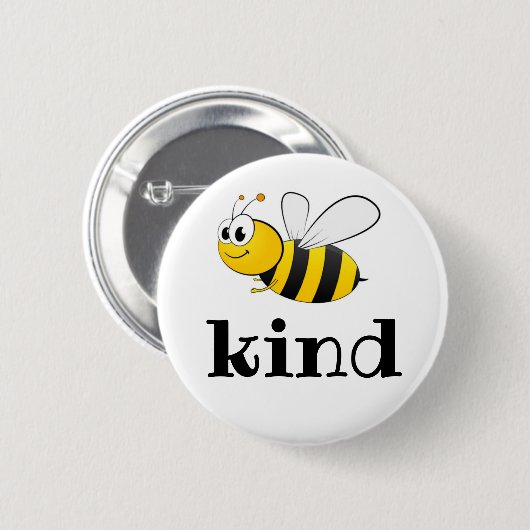 Bee Kind Button Badge (Voorkant /achterkant)
