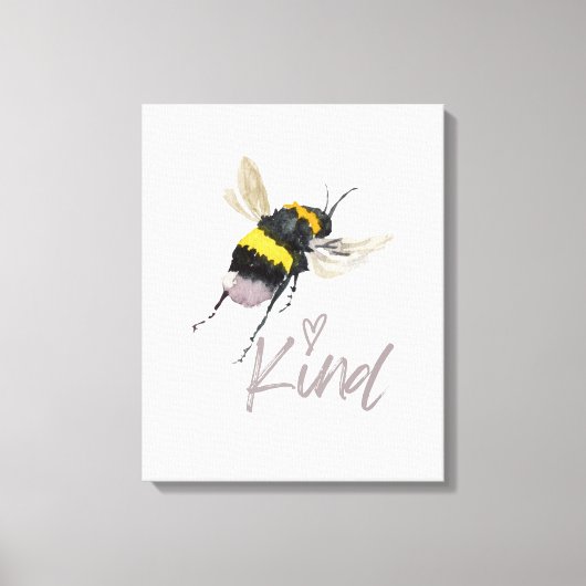 Bee Kind Canvas Afdruk (Voorkant)
