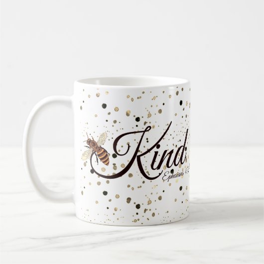 Bee kind   coffee mug koffiemok (Links)