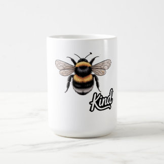 Bee Kind Cute Bumblebee Illustration - Inspiration Koffiemok