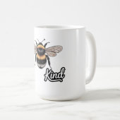 Bee Kind Cute Bumblebee Illustration - Inspiration Koffiemok (Voorkant rechts)