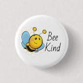 Bee Kind Cute Pinback Button (Voorkant)