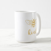 Bee Kind Gold Koffiemok (Voorkant rechts)