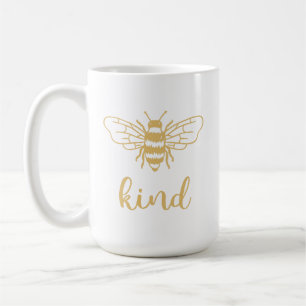 Bee Kind Gold Koffiemok