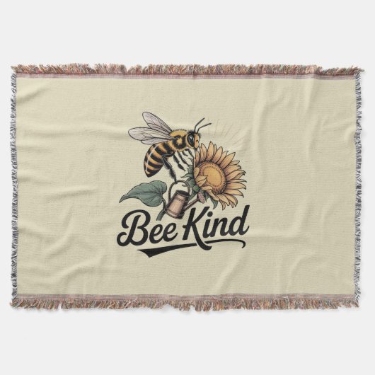Bee Kind Gooi Deken (Voorkant)