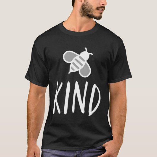 Bee Kind Graphic T-shirt Wees vriendelijk en versp (Voorkant)
