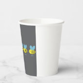 Bee Kind Grey Papieren Bekers (Links)