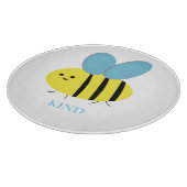 Bee Kind Grijs Blauw Snijplank (Hoek)