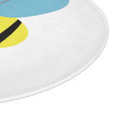 Bee Kind Grijs Blauw Snijplank (Hoek)