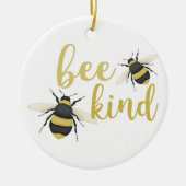 Bee Kind Keramisch Ornament (Voorkant)