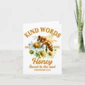 Bee Kind Kindness Motivational Kind Words Are Like Kaart (Voorkant)