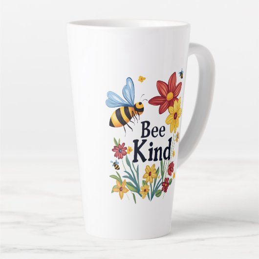 Bee Kind Latte Mok (Rechterhoek)