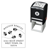 Bee Kind Leuke Bijenkorf Retouradres Stempel (In situ)