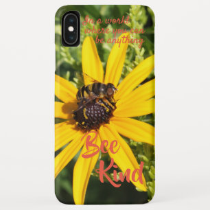 Bee Kind Motivatie Fotografie Geel Bloem Case-Mate iPhone Case