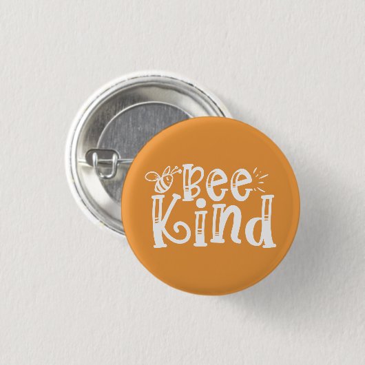 Bee Kind Ronde Button 3,2 Cm (Voorkant /achterkant)