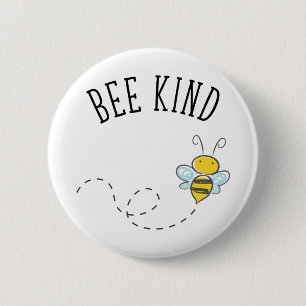 Bee Kind Ronde Button 5,7 Cm