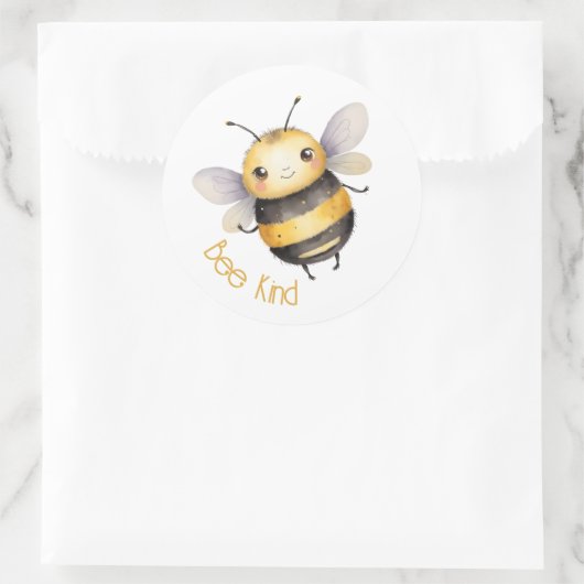 Bee Kind Ronde Sticker (Tas)