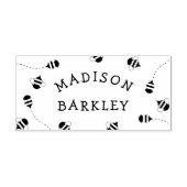 Bee Kind schattige bijenkorf naam Rubberstempel (Afrduk)