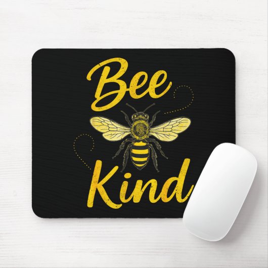 Bee Kind Sitive Quote Cute Funny Design For Kids  Muismat (Met muis)