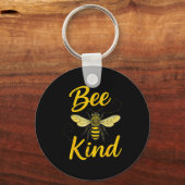 Bee Kind Sitive Quote Cute Funny Design For Kids Sleutelhanger (Voorkant)