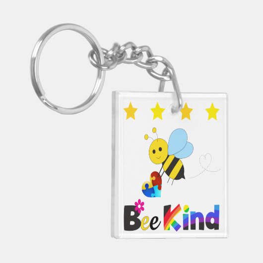 Bee Kind Sleutelhanger (Voorkant Links)