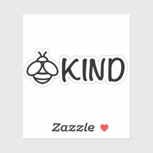 Bee Kind | soort | Wees aardig | liefde | vrede Sticker (Vel)