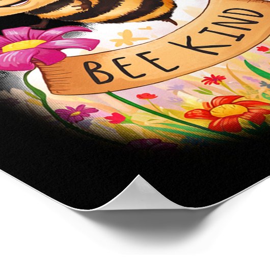 Bee Kind Sticker 2 Poster (Hoek)