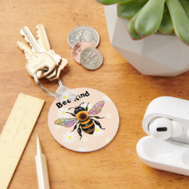 Bee Kind Sunflower Bee Sleutelhanger