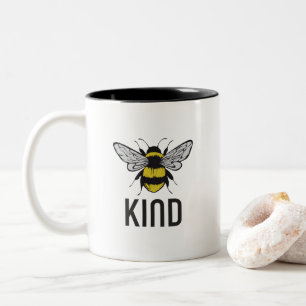 Bee Kind Tweekleurige Koffiemok