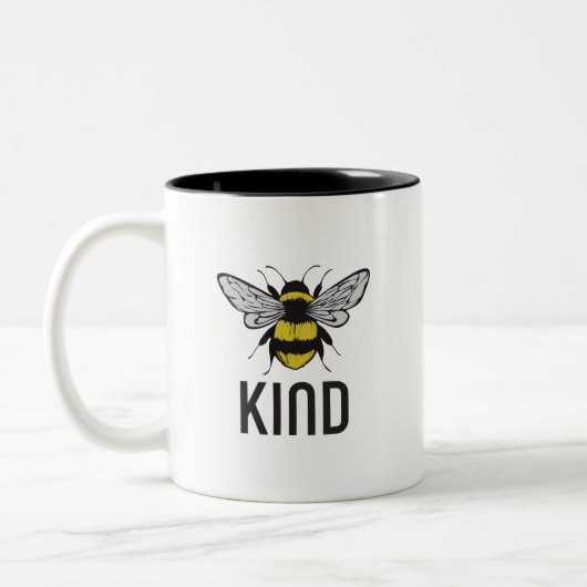 Bee Kind Tweekleurige Koffiemok (Links)