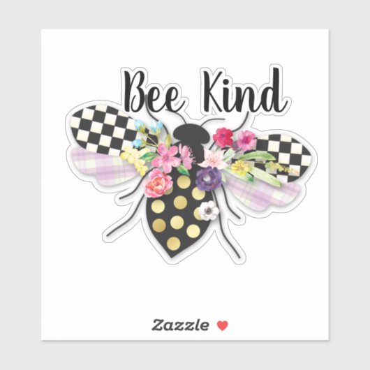 Bee Kind Vinyl Sticker (Vel)