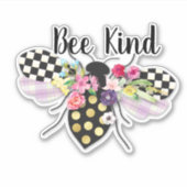 Bee Kind Vinyl Sticker (Voorkant)