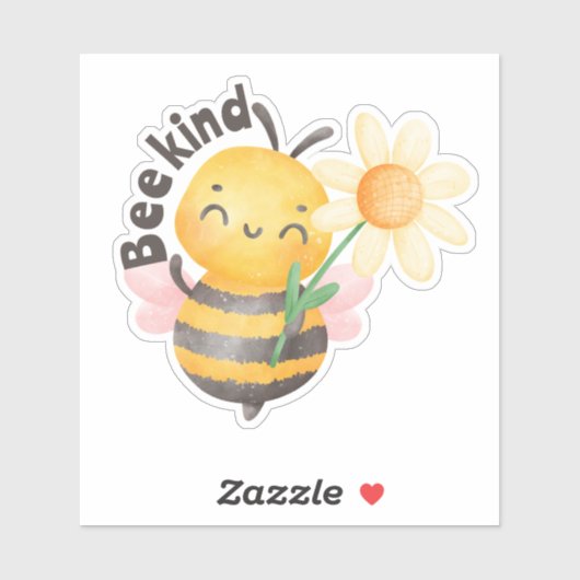 Bee Kind Waterdicht Sticker (Vel)