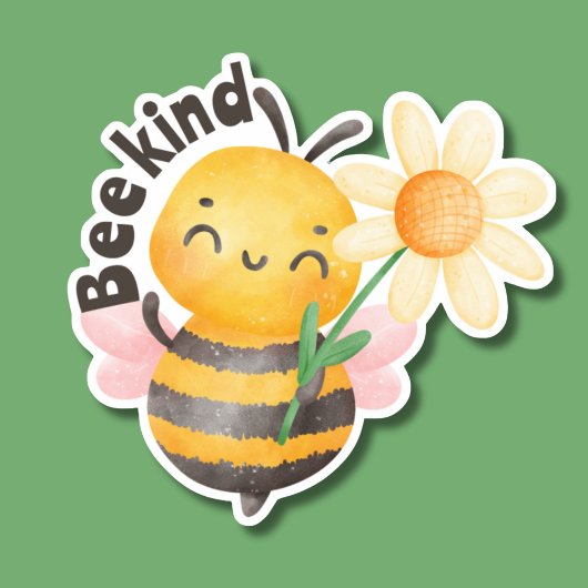 Bee Kind Waterdicht Sticker