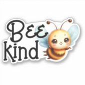 Bee Kind Waterdicht Sticker (Voorkant)