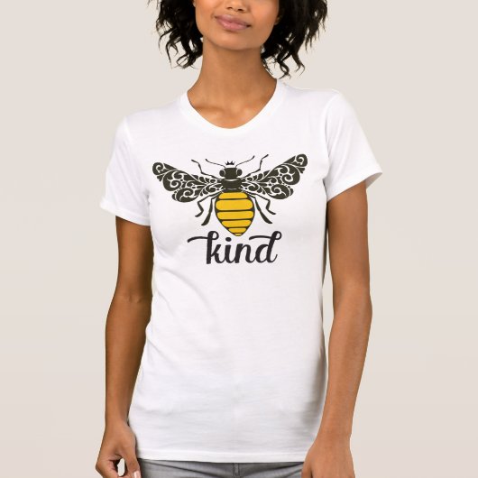 Bee Kind | Wees aardig | bij T-shirt (Voorkant)