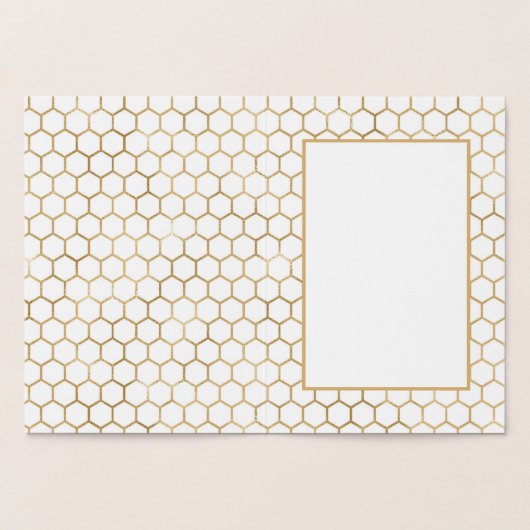 Bee Kind | Wees aardig | goudfolie- bij Folie Kaarten (Binnen)