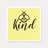 Bee Kind, wees leuk schattig honing bijen ontwerp Servet (Voorkant)